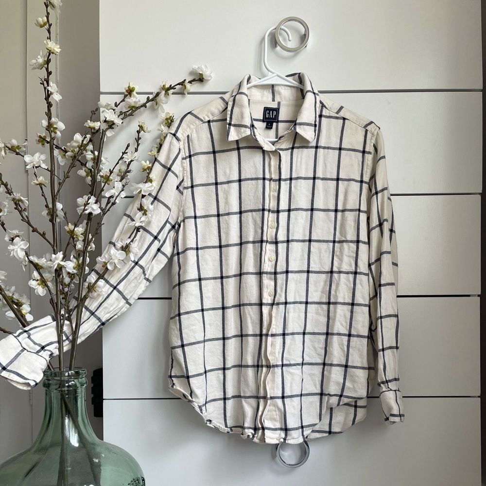 - GAP Plaid Button Down Shirt -
